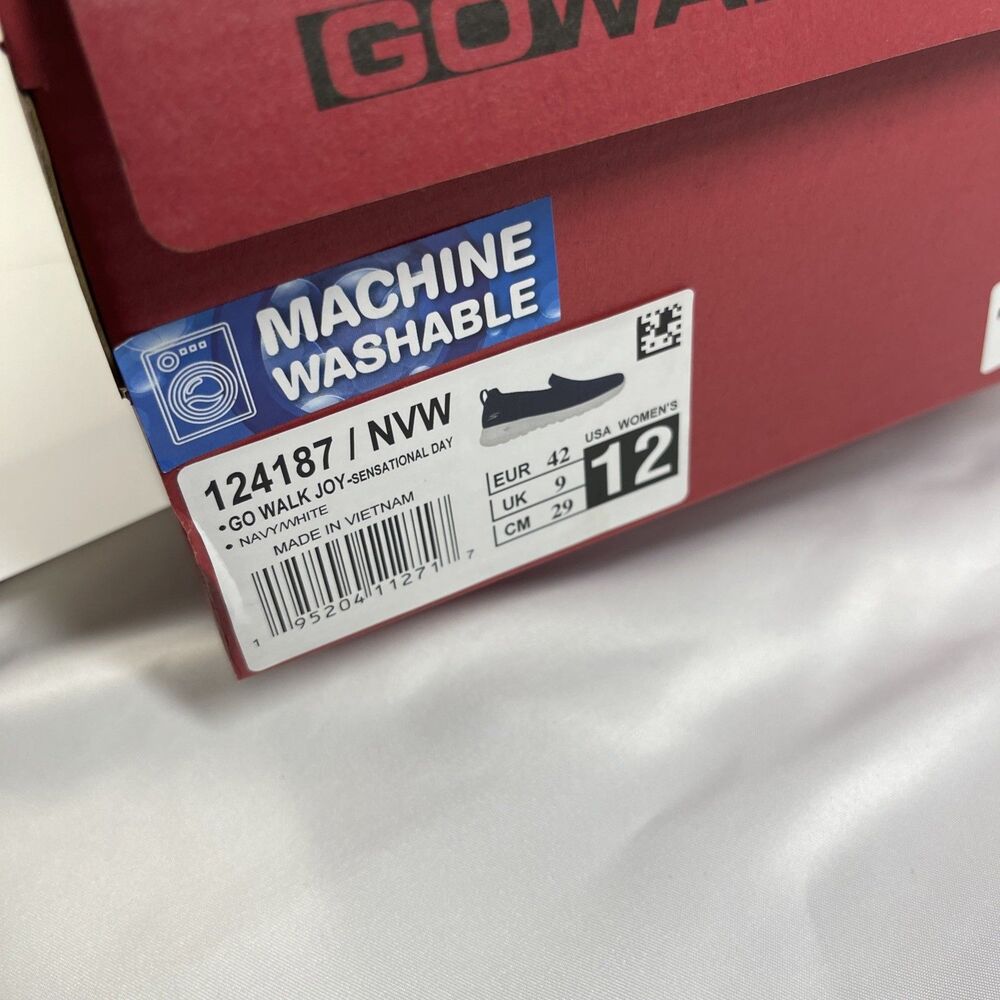 Skechers GoWalk Joy Sensational Day Navy/White 124187 Womens Size 12 New in Box - Picture 4 of 7